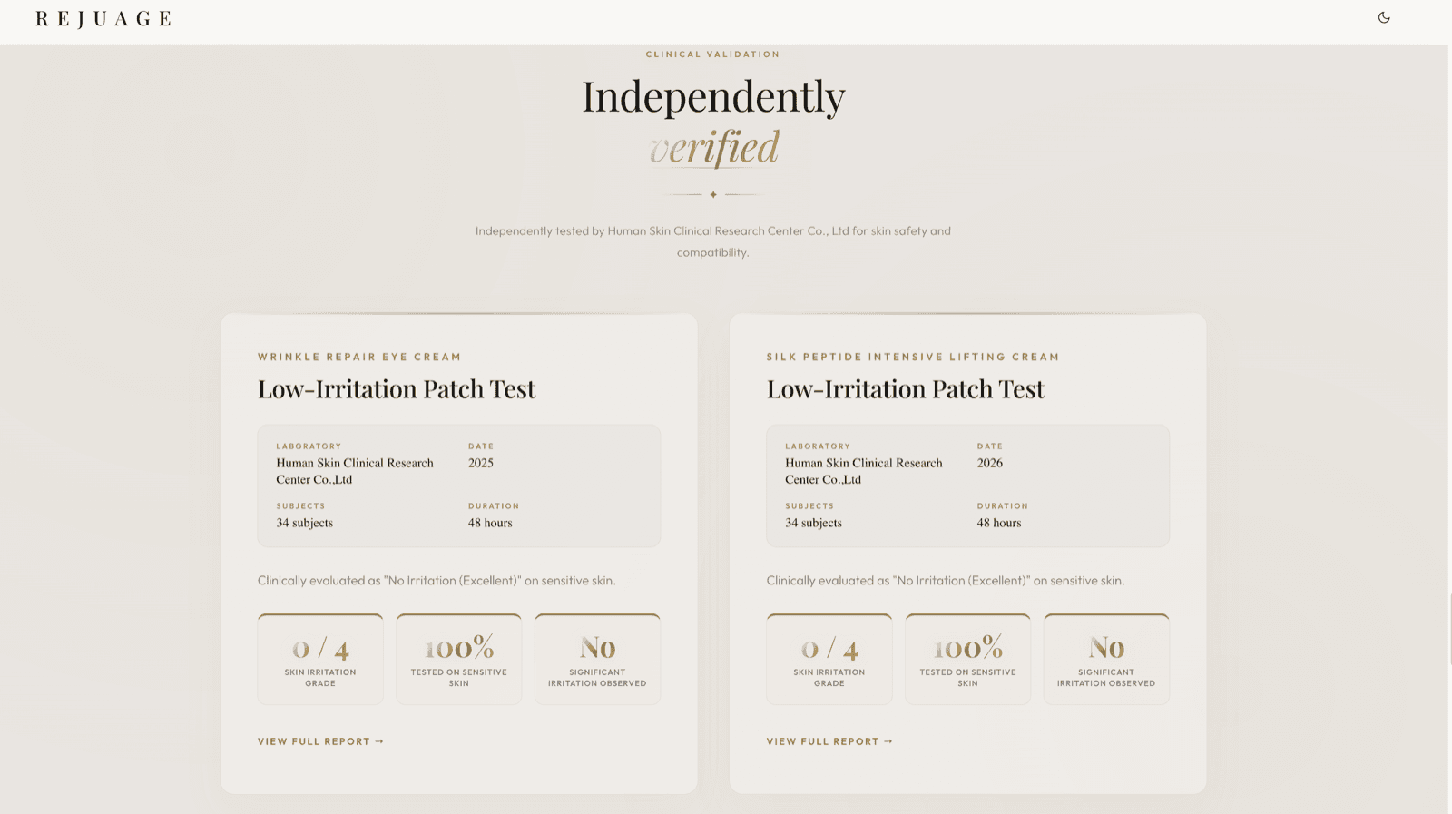 REJUAGE — clinical trial cards