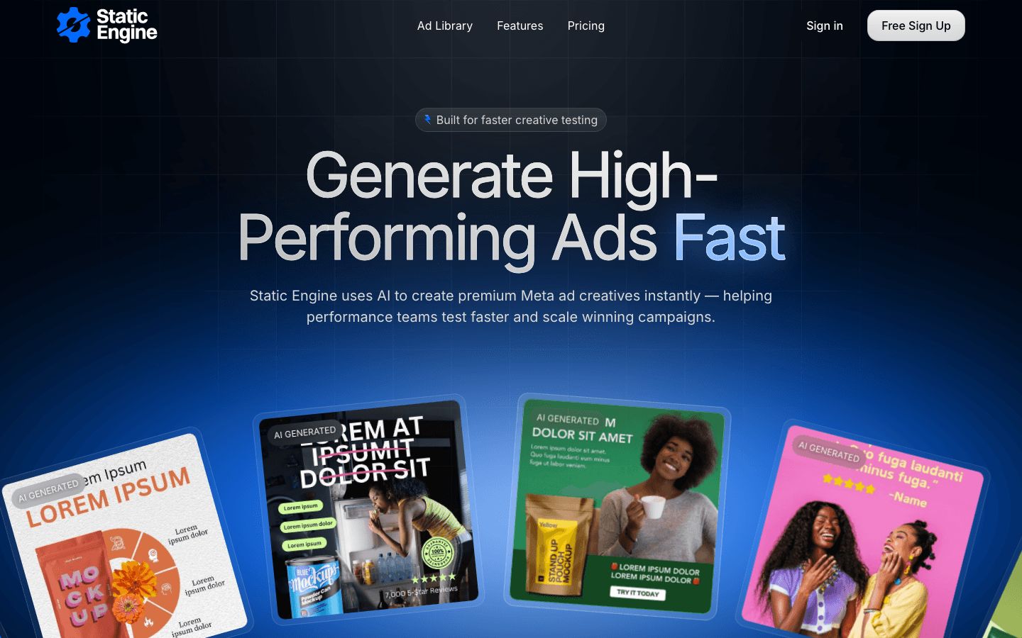 Static Engine — AI ad-creative generation
